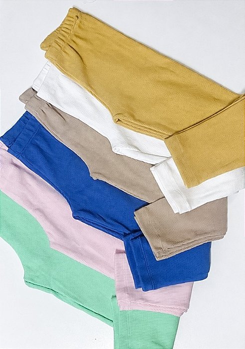 Calça Legging Infantil Menina em Ribana - Cores