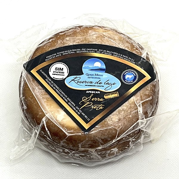 Queijo Serra Preta (com café) 350g - Reserva do Lago