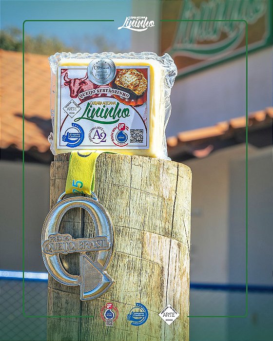 Queijo Sertãozinho Tipo Coalho 400g - Queijaria Lininho