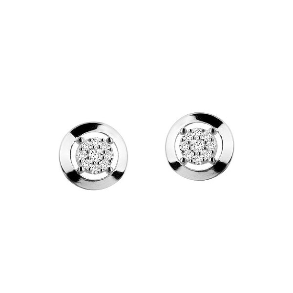 Brinco Cindy Pave Circulo Ouro 18k Diamante
