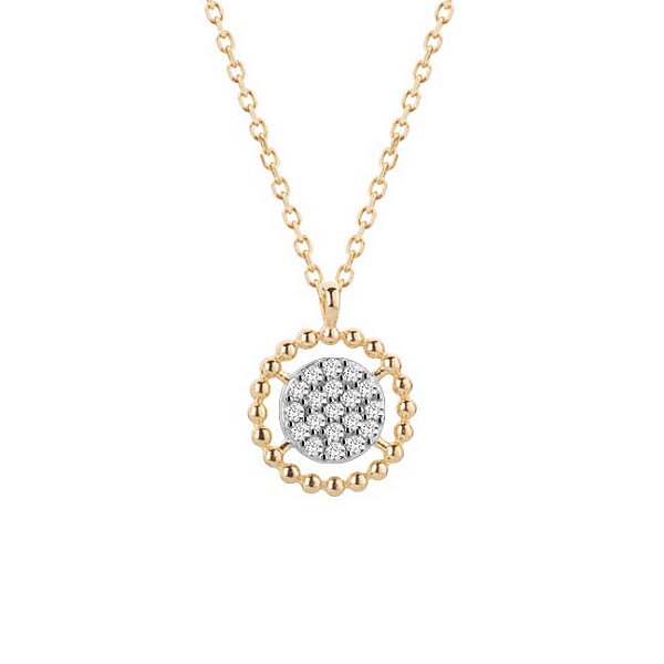 Colar Pave Circulo Lou Ouro 18k Diamante