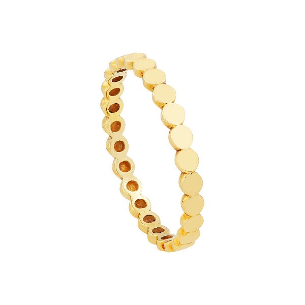 Alianca Bolinhas Ouro 18k