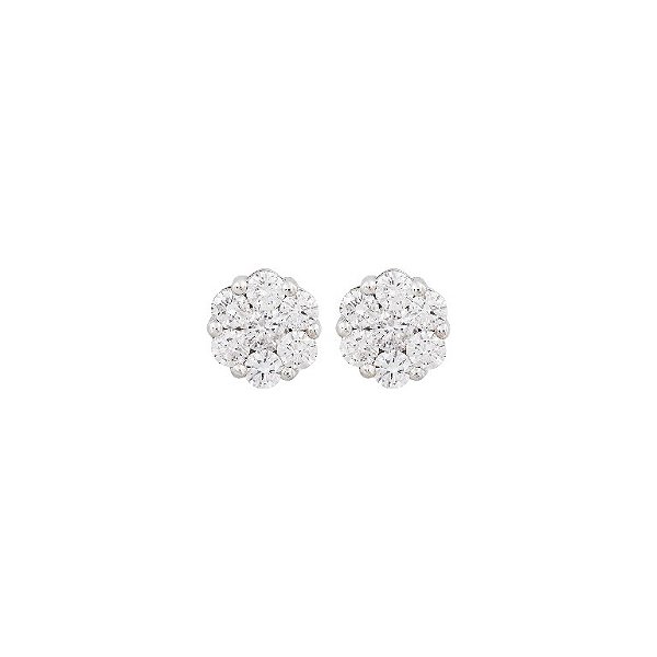 Brinco Invisible Magia Ouro 18k com Diamante