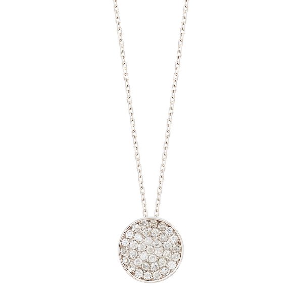 Colar Pave Nadine Ouro 18k com Diamante