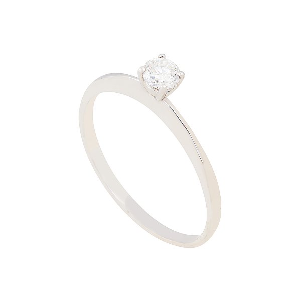 Anel Solitario Bruna Ouro 18k com Diamante