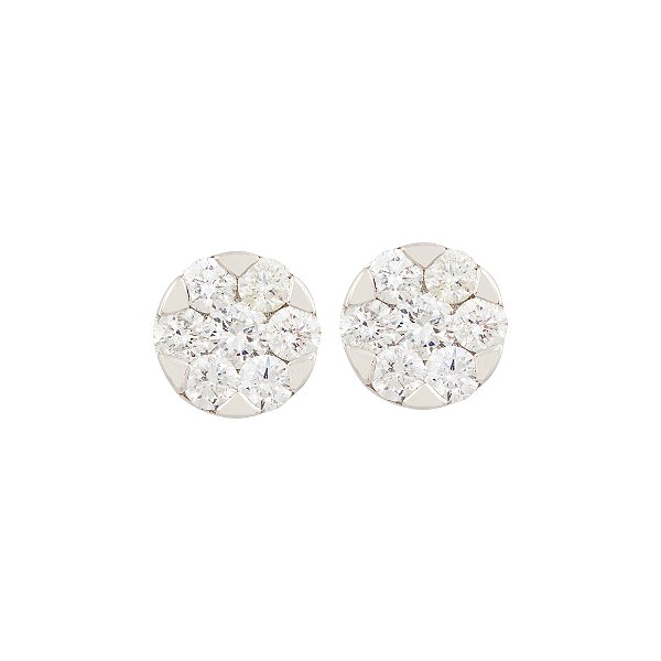 Brinco Illusion N2 Version Ouro 18k com Diamante