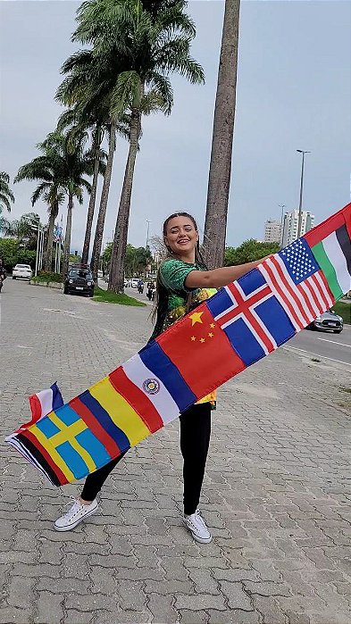 RIBON NAÇÕES BANDEIRAS GRANDES 3MT