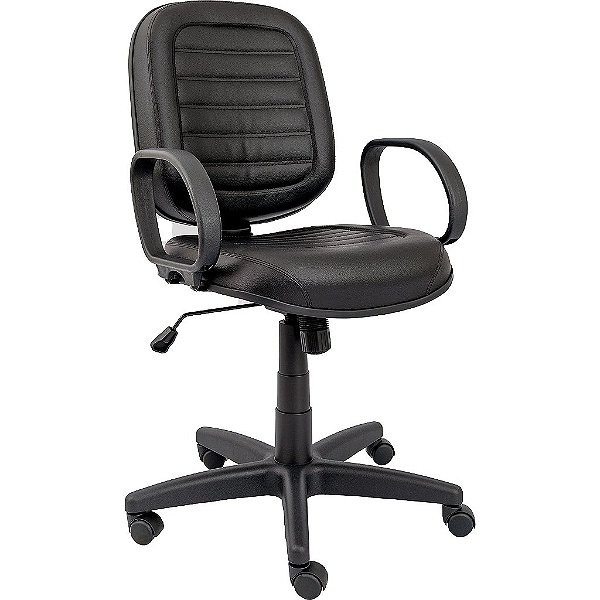 Cadeira Giratória Diretor Costurada Com Braços - 30210 - Casa das Cadeiras Anápolis