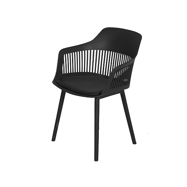 Cadeira Fixa Mena - Preta - 43825 - Casa das Cadeiras Anápolis