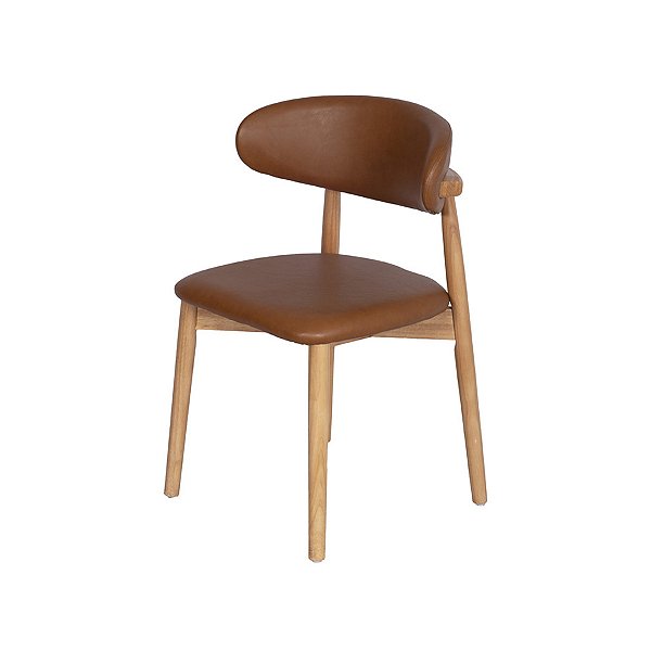 Cadeira Fixa OSTI Caramelo - 1177 - Casa das Cadeiras Anápolis