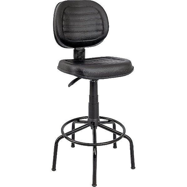 Cadeira Caixa Alta Fixa Executiva Costurada Base Aço - 74783 - Casa das Cadeiras Anápolis