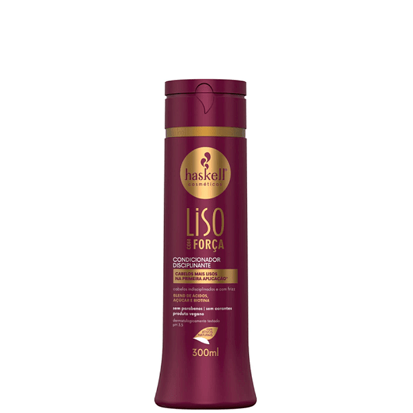 Condicionador Disciplinante Haskell Liso Com Força 300ml