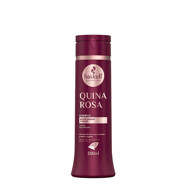 Shampoo Haskell Quina Rosa 300ml