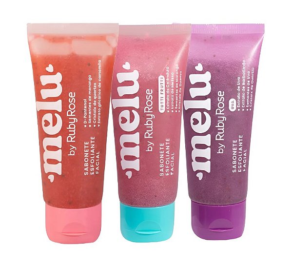 Sabonete Esfoliante Facial Melu By Ruby Rose 75 G