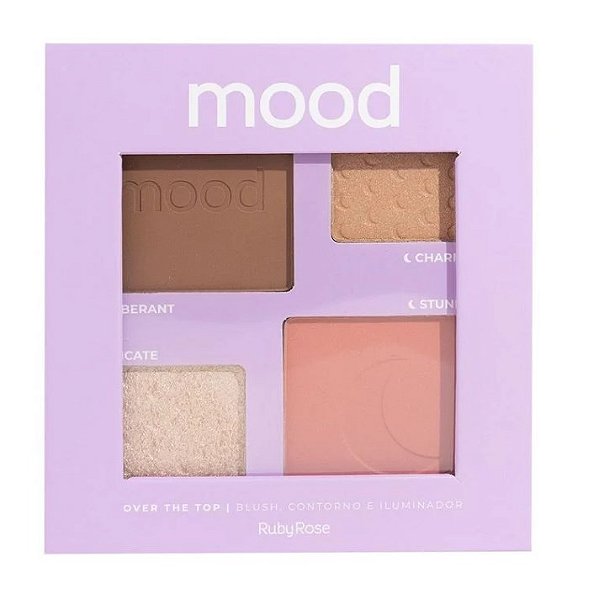Paleta Blush Contorno E Iluminador Beyond Words Mood Hbf5862 Rubyrose