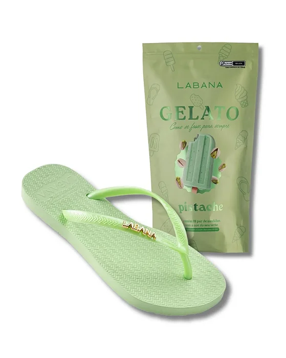 Sandália de dedo Gelato + Pin colecionável | Pistache