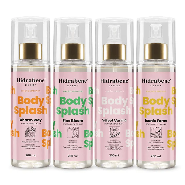 Body Splash Hidrabene Desodorante Colônia 200ml