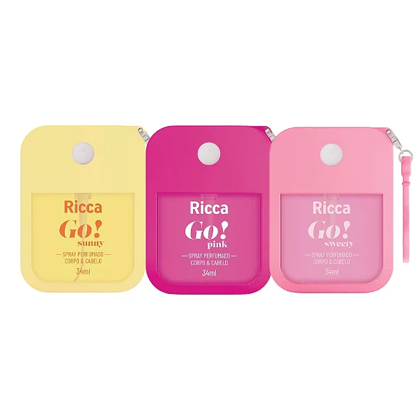 Spray Perfumado Desodorante Colônia Go! 34ml - Ricca