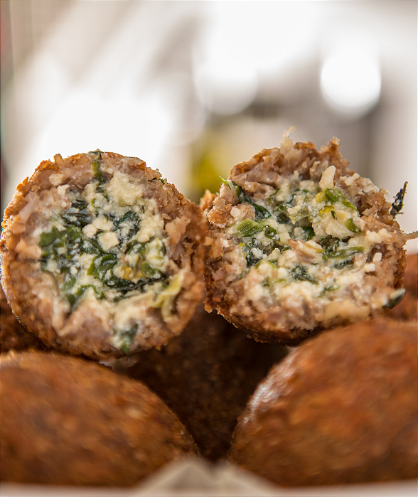Kibe de Escarola com Cottage - Pacote de 10 Porções com 8 unidades de 33g