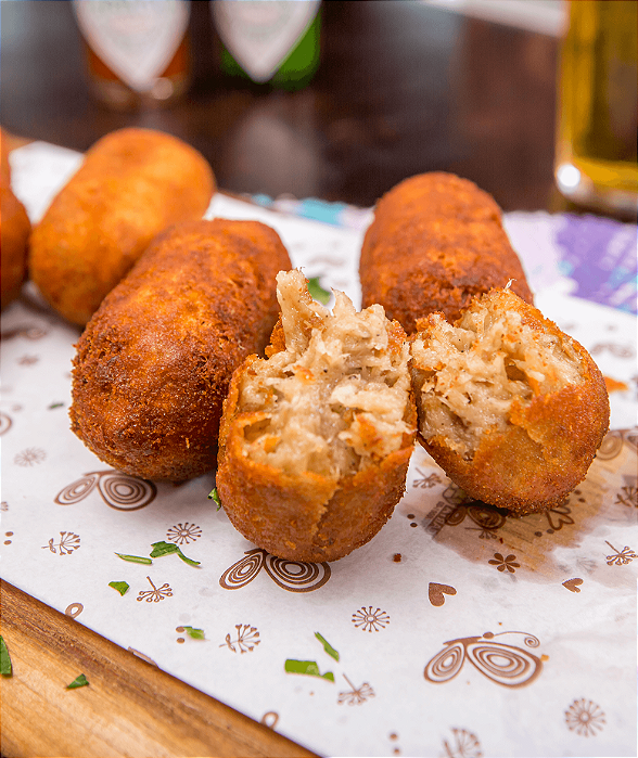 Croqueta de Porco - Pacote de 10 Porções com 8 unidades de 33g
