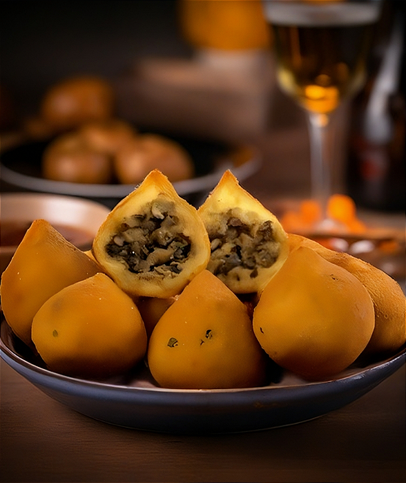 Coxinha de Cogumelos - Porção com 8 unidades de 33g