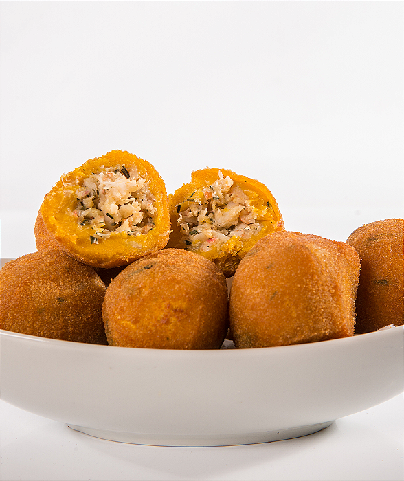 Bolinho de Abóbora com Camarão - Porção com 8 unidades de 33g