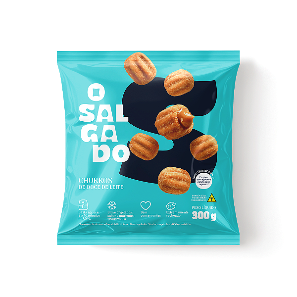 Churros 20g – Pacote 300g | Frito Congelado para Aquecer
