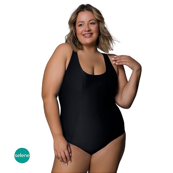Maiô Plus Size Clássico Básico Verão Praia Piscina Selene