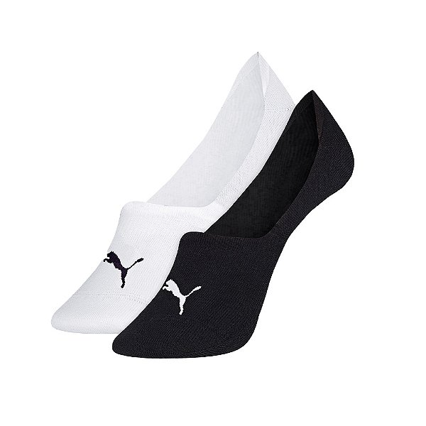2 Pares Meias Sapatilha Invisível Puma Algodão Masculino