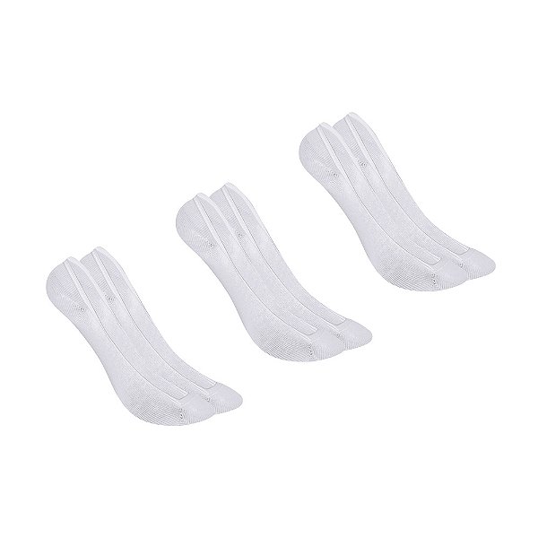 Kit Com 3 Meias Feminina Sapatilha Super Invisivel Original
