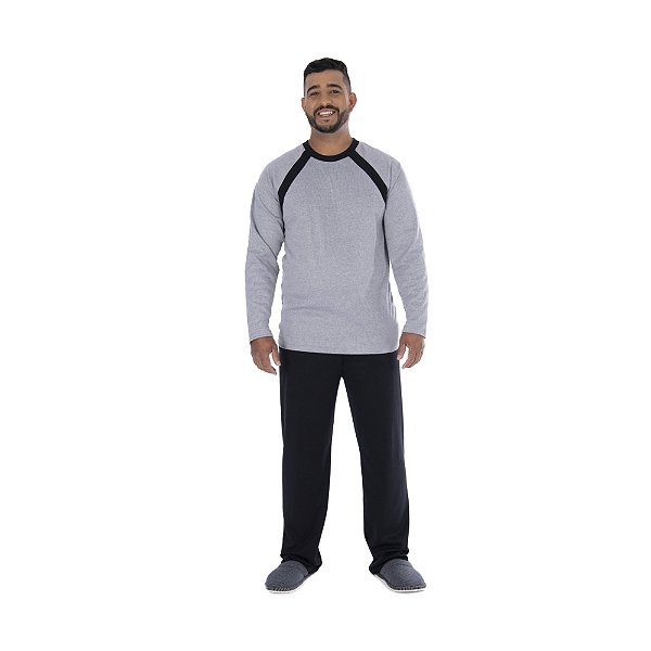 Pijama De Frio Masculino Canelado Tamanhos Grande Victory