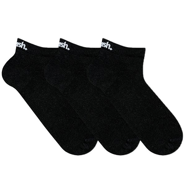 3 Pares Meias Mash Soquete Cano Curto Algodão Oferta 205.02