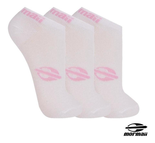 Kit 3 Pares De Meias Mormaii Cano Curto Feminina De Algodão