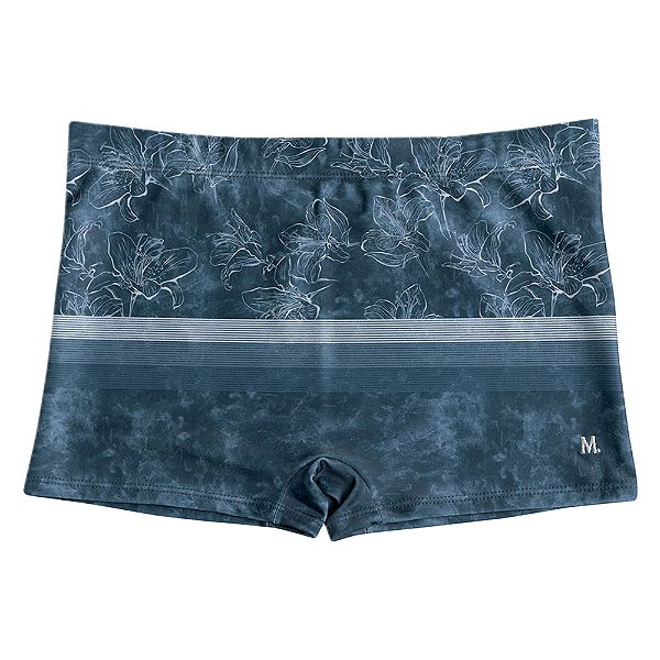 Sunga Modelo Boxer Adulta Masculina Mash Estampa Folhagem