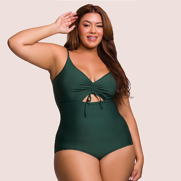 Maiô Selene Plus Size Regata Clássico Verão Alcinha