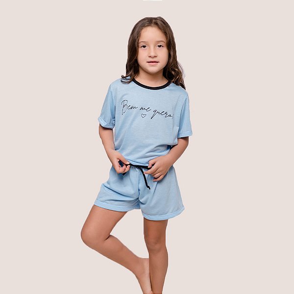 Pijama Infantil Menina Fresco Com Estampa Divertida