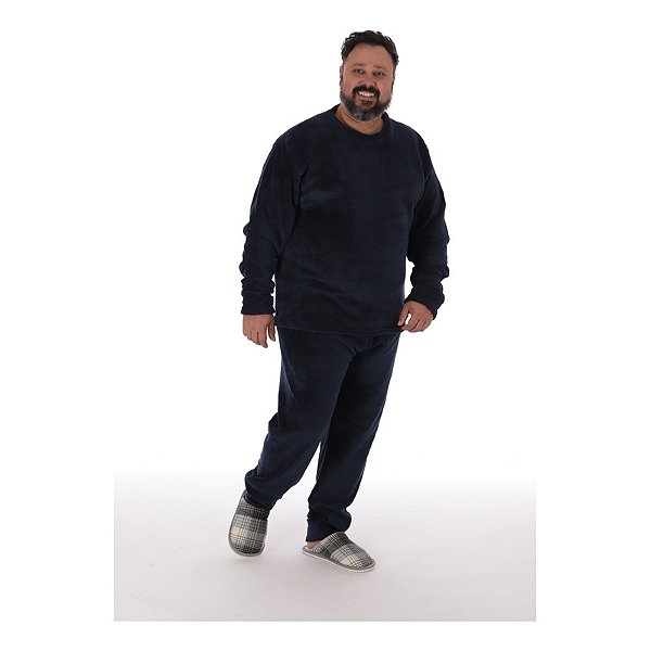 Pijama Masculino Adulto Boss Fleece Soft Victory Plus Size