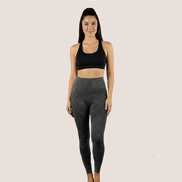 Calça Legging Feminina Cintura Alta Leg Grossa Fitness