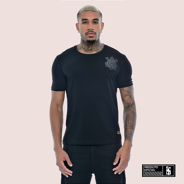 Camiseta Masculina Casual Corinthians Algodão Licenciada