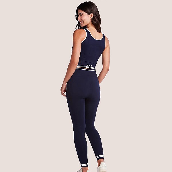 Conjunto Fitness Plie Calça Legging + Top Sem Costura