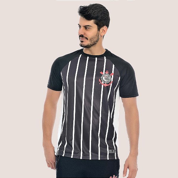 Camiseta Masculina Corinthians Listrada Oficial