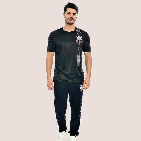 Camiseta Corinthians Masculina Respirável Oficial