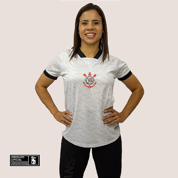 Camiseta Feminina Corinthians Oficial Gola V