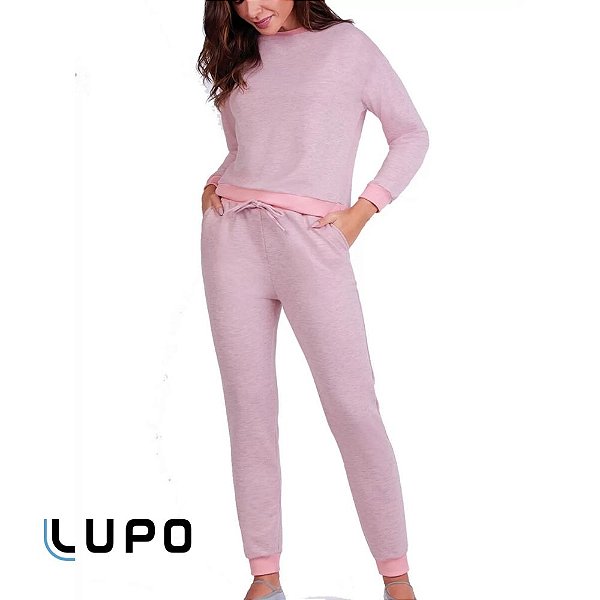 Pijama Feminino De Inverno Longo Moletinho - Lupo
