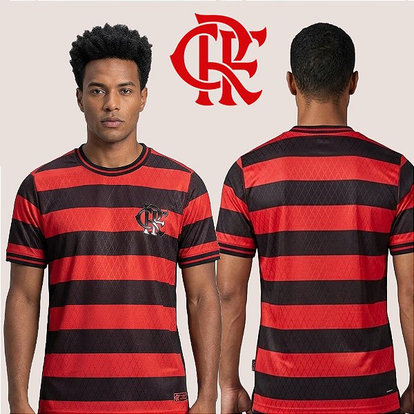 Camiseta Flamengo Adulto Casual Premium Escudo Oficial
