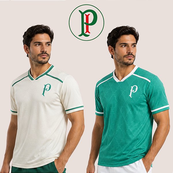 Camisa Palmeiras Torcedor Masculina Gola V Betel Confortável Leve Para Futebol e Dia a Dia