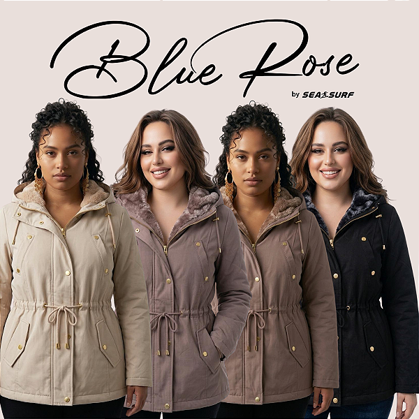 Parka Feminina Inverno Com Forro Peluciado