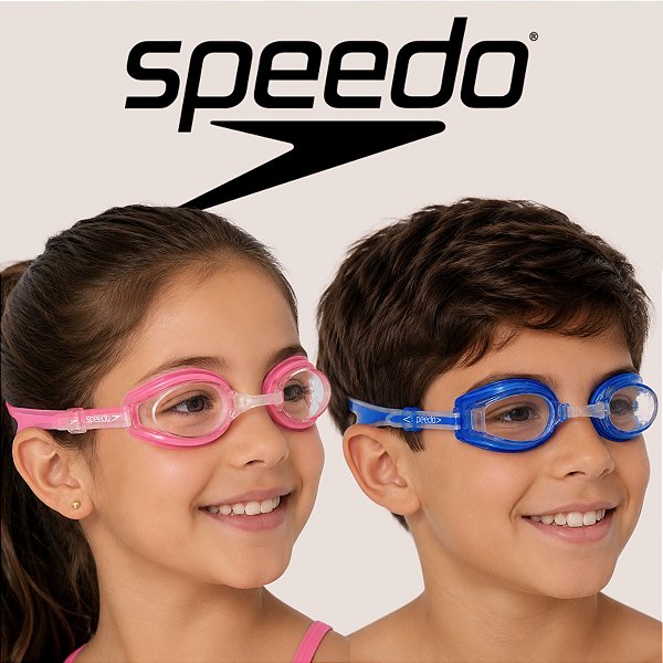 Óculos Speedo Izy Small Infantil para Natação Ajustável Silicone Antiembaçante UV