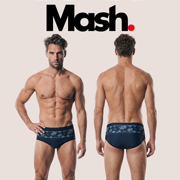 Sunga Tradicional Mash Masculina Adulto Confortável Natação Praia Piscina Esportiva Original