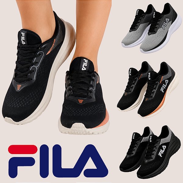 Tênis Fila Rise Up Esportivo Original Leve Treino Academia Caminhada Uso Casual Fitness